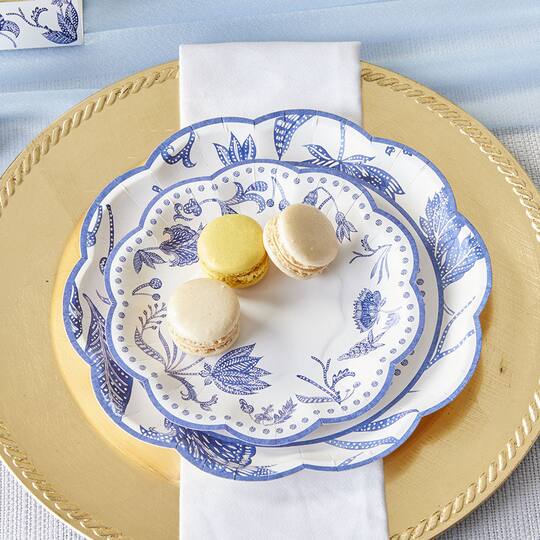 Kate Aspen® 7" Blue Willow Premium Paper Plates, 64ct.